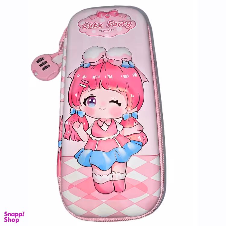 جامدادی سه بعدی قفل دار طرح دختر کد 2025