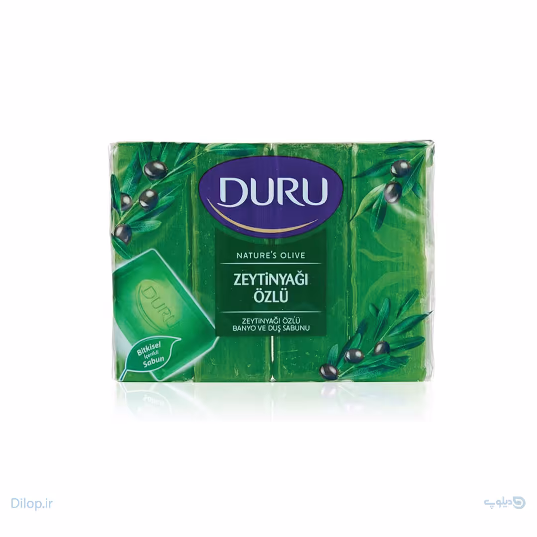 صابون حمام دورو DURU حاوی روغن زیتون بسته 4 عددی 150گرم