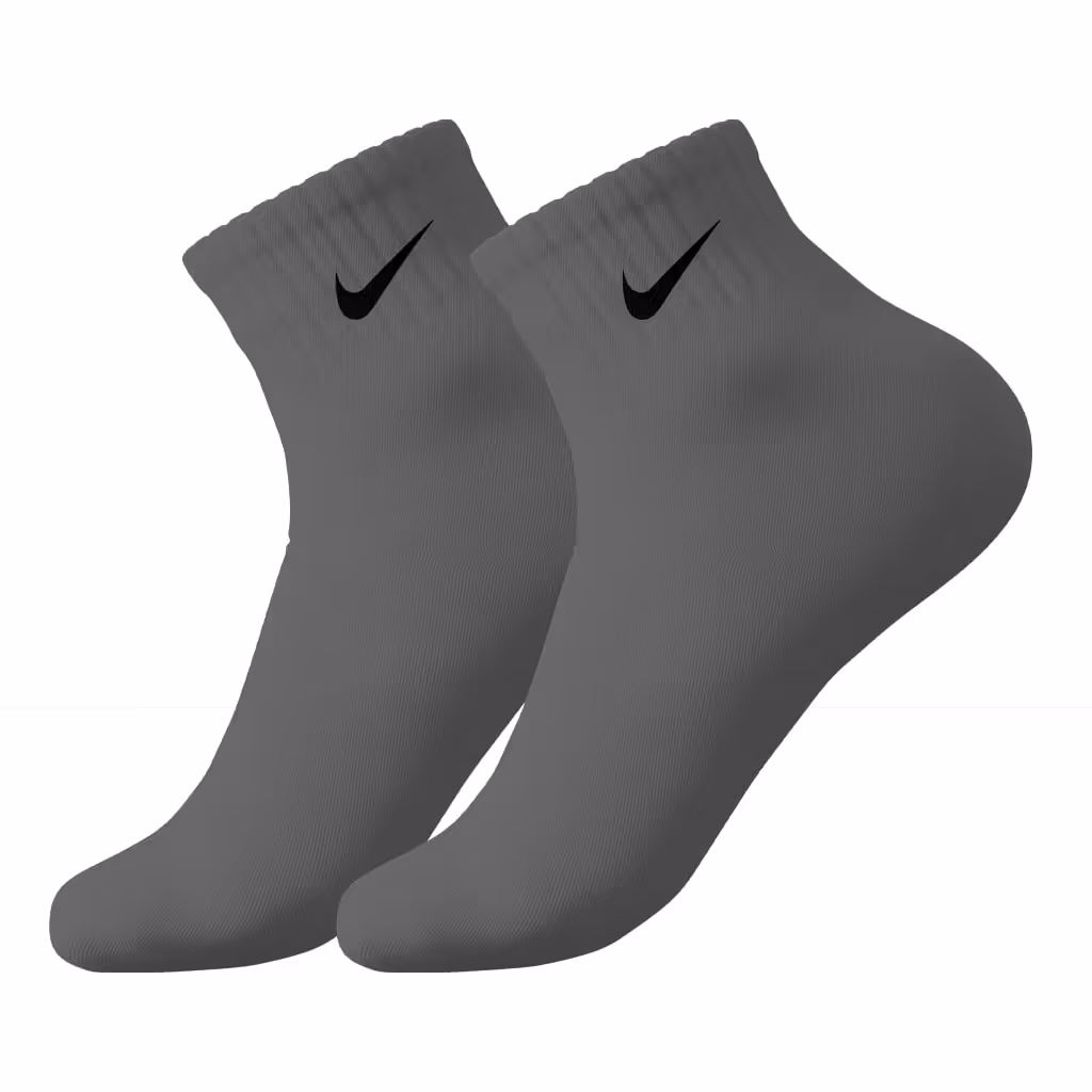 جوراب ورزشی کوتاه مچی نایکی مدل NSC-1250 | ملانژ تیره