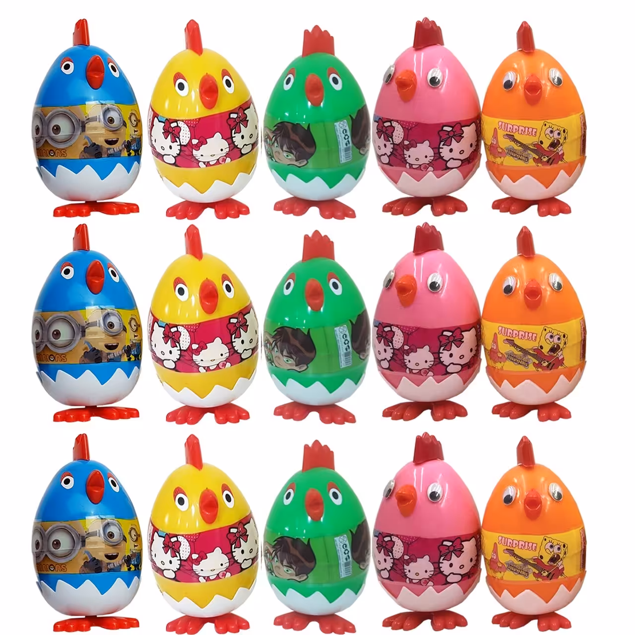 اسباب بازی شانسی طرح جوجه مدل 55 بسته 15عددی