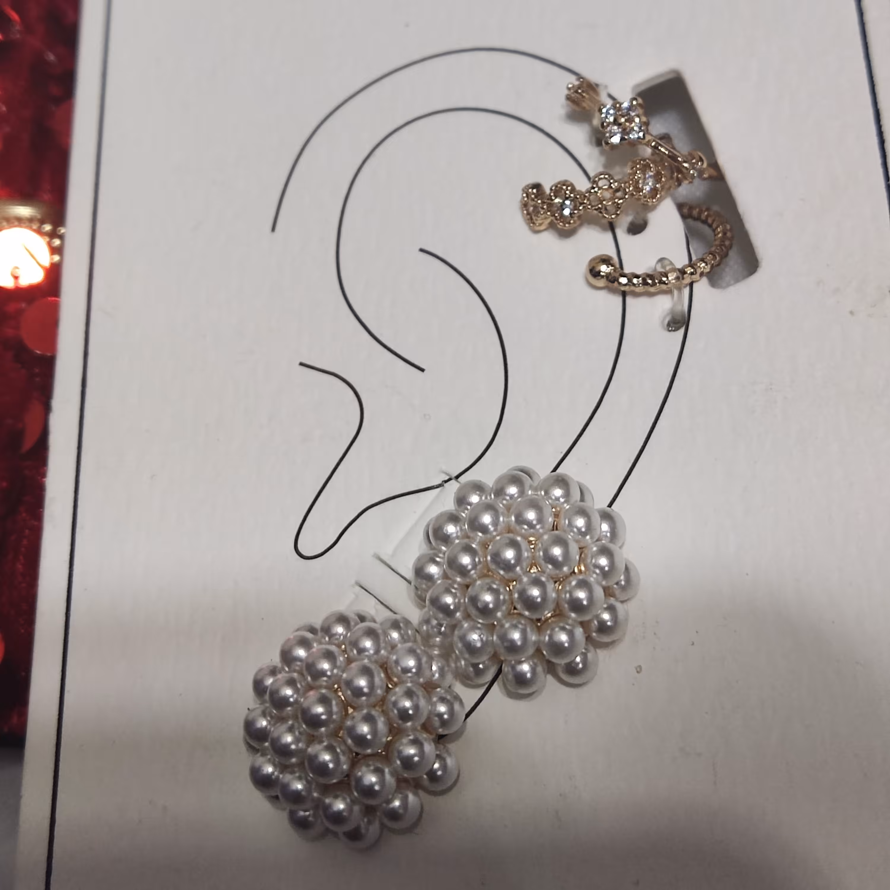 گوشواره  طرح مروارید