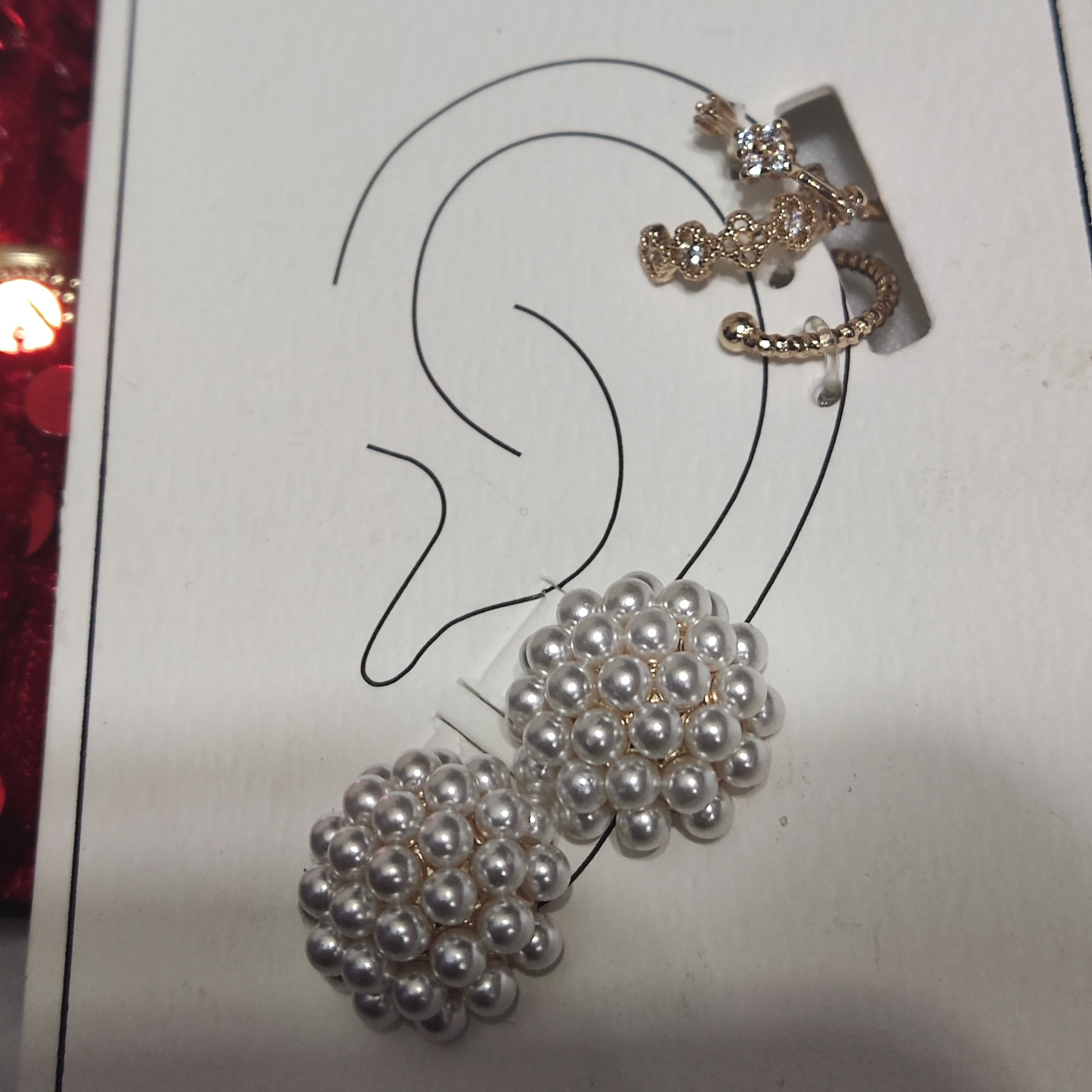گوشواره طرح مروارید