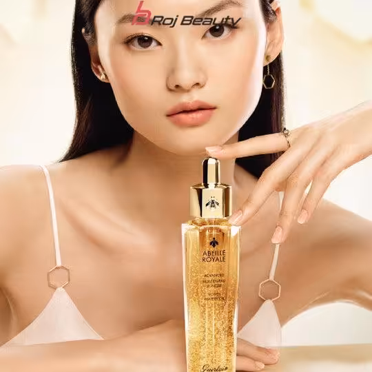 سرم جوانساز رویال طلایی ابل گرلن آبرسان تغذیه کننده و روشن کننده حاوی عصاره زنبور عسل سلطنتی Guerlain Abeille Royale Youth Watery Oil 50ml