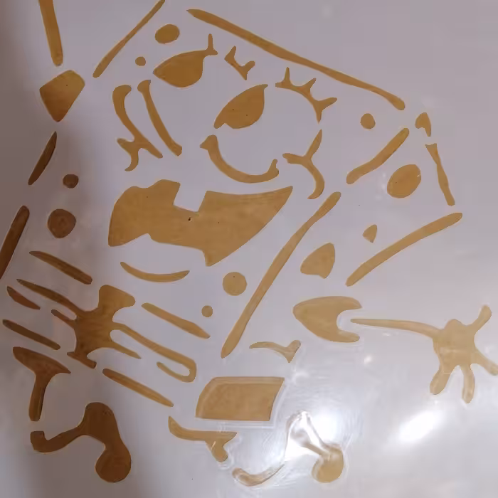 شابلون طرح باب اسفنجی سایز 40 در 60 کد 682