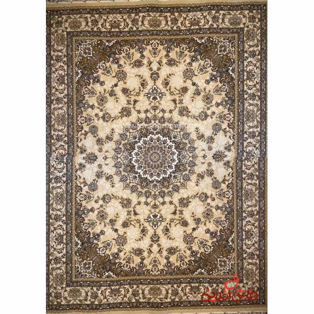 فرش ماشینی شاهکار صفویه 2999 کرم