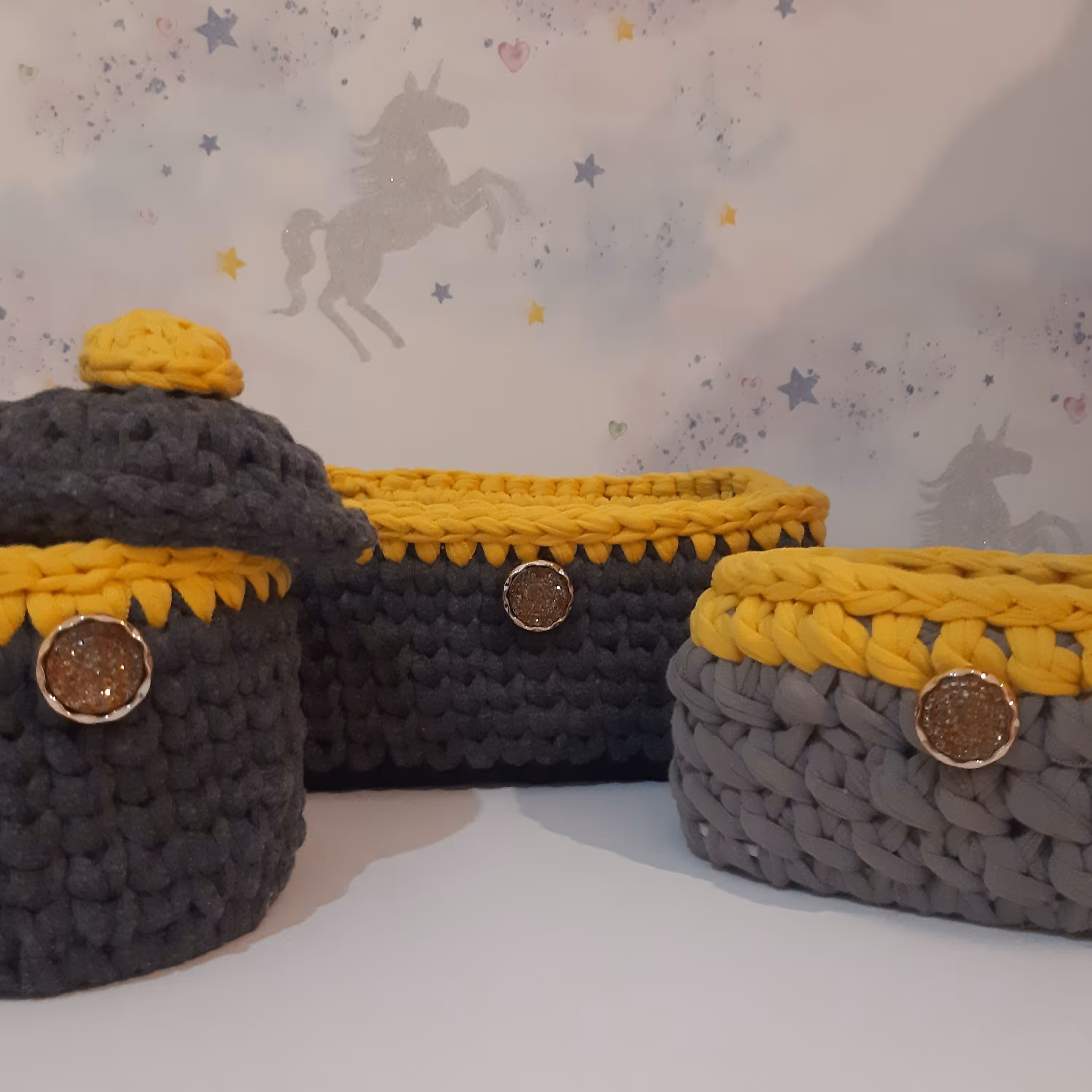 ست باکس طوسی وزرد