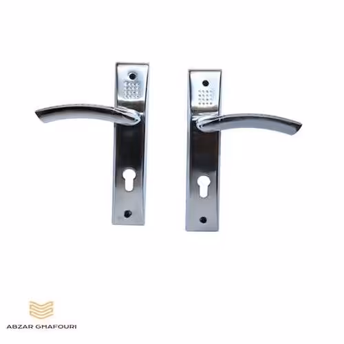 دستگیره در چوبی سوئیچی خالدار کروم

