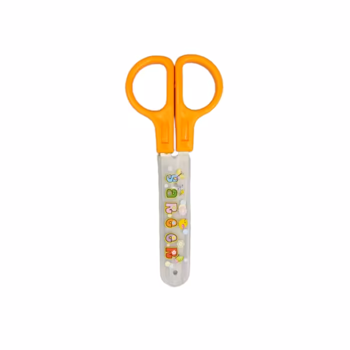 قیچی کودک سریر غلاف دار تیغه فلزی