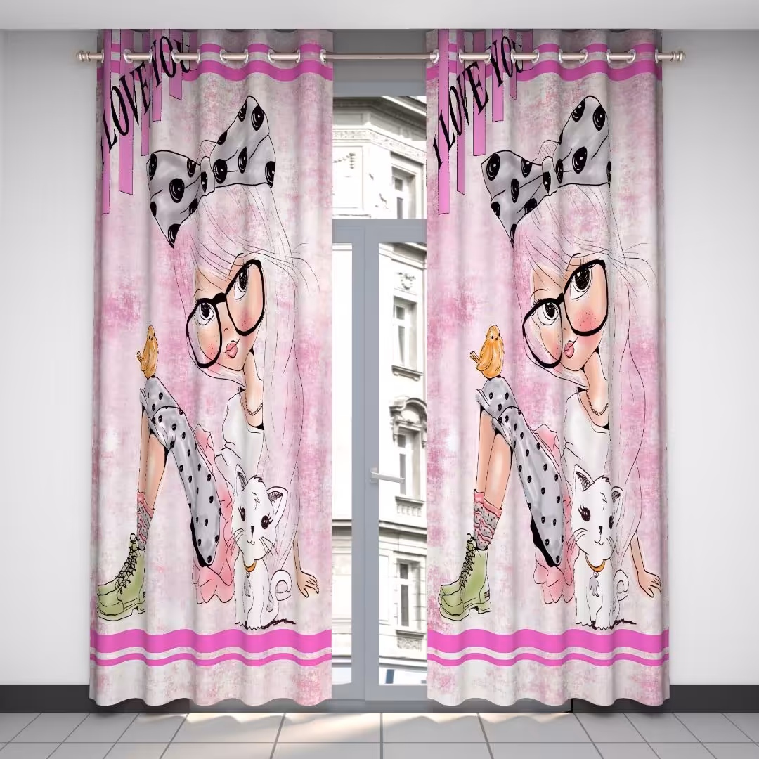 پرده چاپی  پانچ  اتاق کودک کد 926