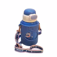 فلاسک استیل 500 میلی لیتر دو لایه غلاف دار مدل 8021 طرح متنوع