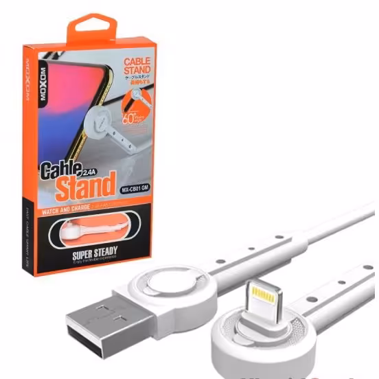 کابل آیفون (lightning) موکسوم (MoXoM) طول 1 متر مدل MX-CB01 GM

