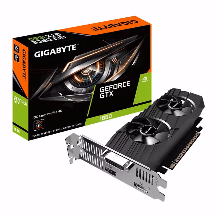 خرید کارت گرافیک گیگابایت Graphics GIGABYTE GTX 1650 OC Low Profile 4G با بهترین قیمت