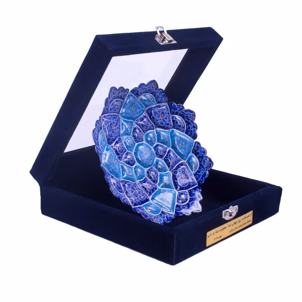 پشقاب و جعبه جیر مینا کاری 20 مناسب برای هدیه و یاد بود و دکوری و تندیس های ارگانی 