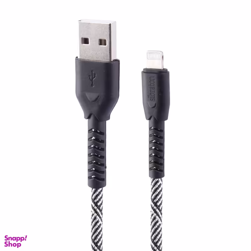 کابل دیتا Lightning به USB سیبراتون مدل Sibraton S233i 2.1A طول 1.1 متر