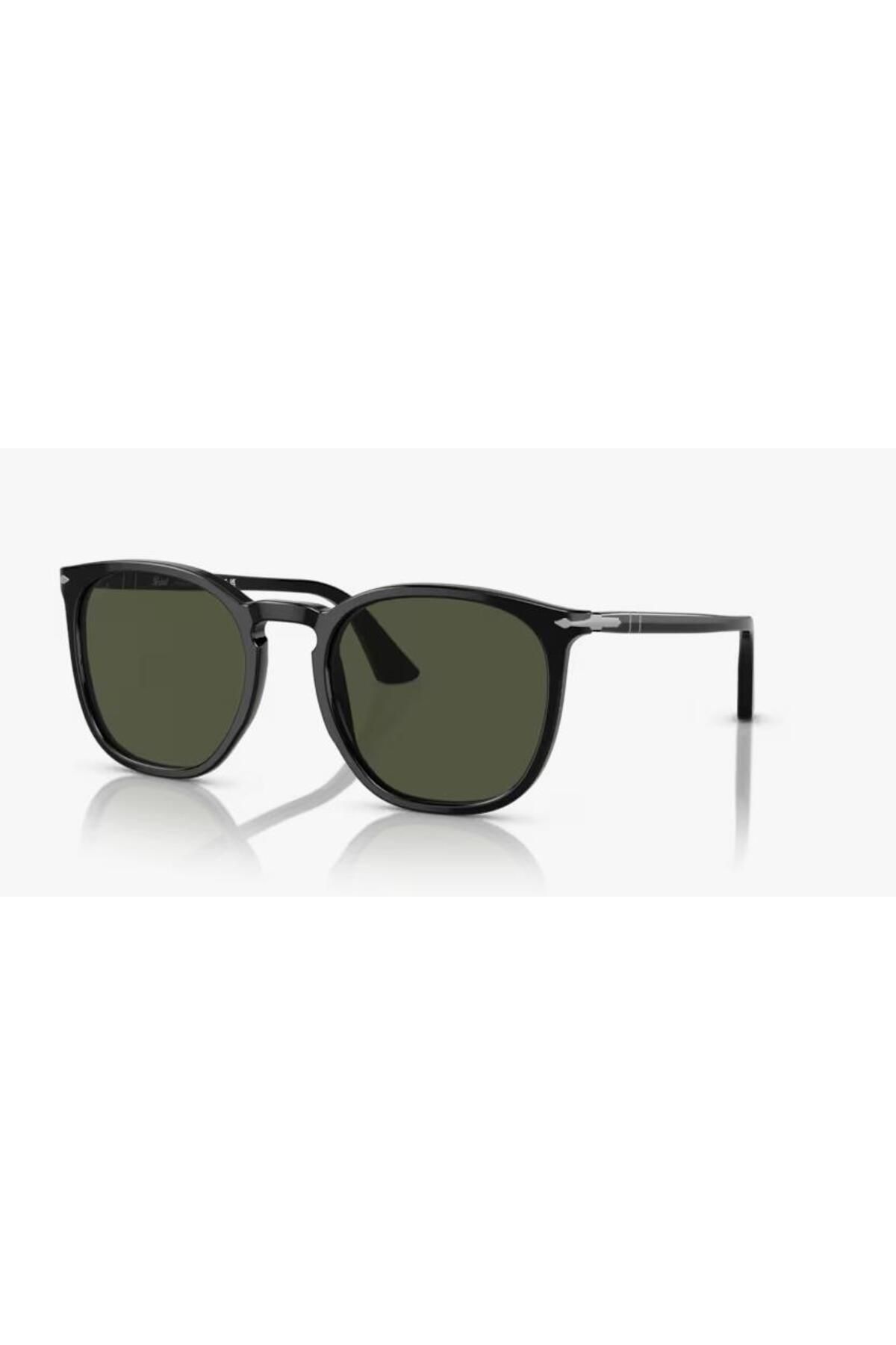 عینک آفتابی مشکی مردانه و زنانه سیاه یونیسکس 54e اورجینال Persol