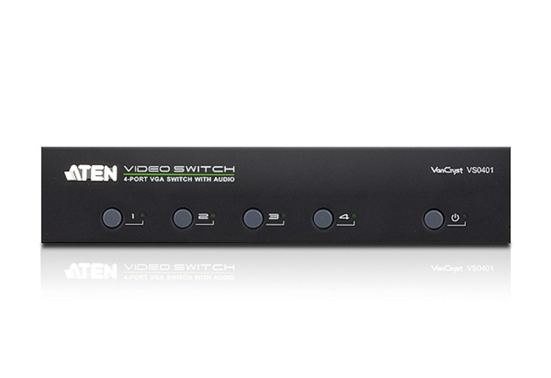 سوئیچ 4 پورت VGA-Audio آتن VS0401