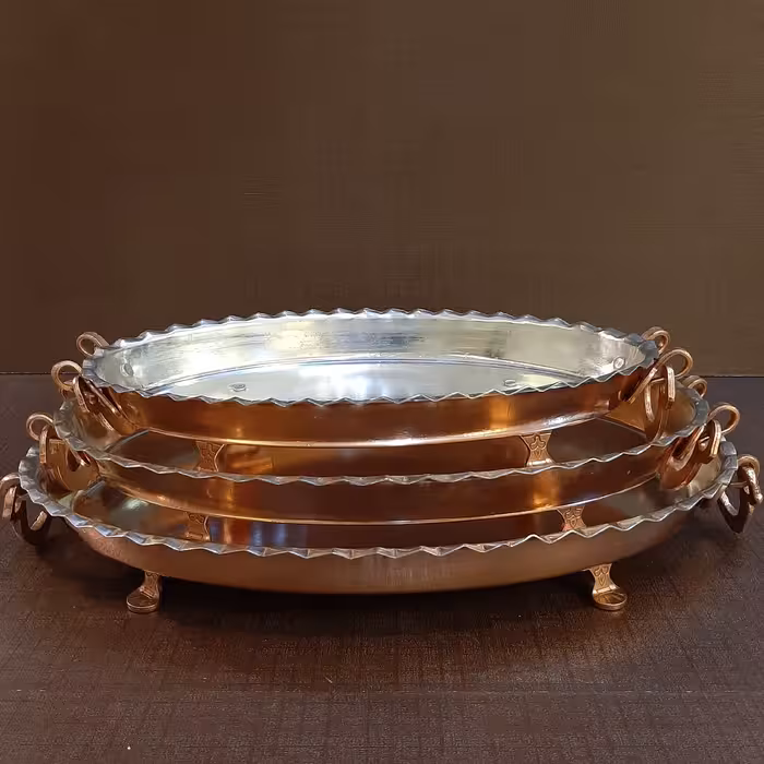 دیس مسی بیضی پایه دار طول 35