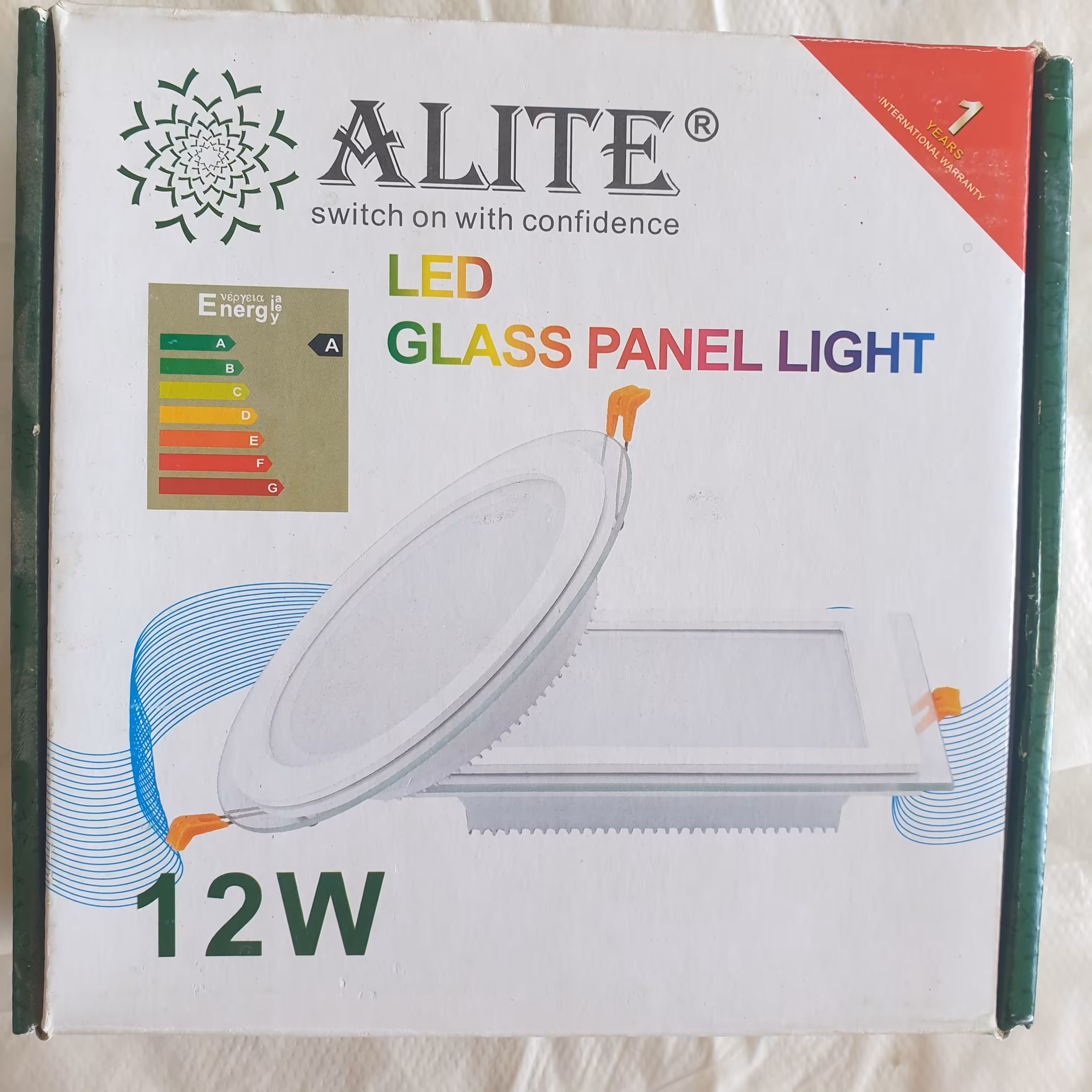 پنل توکار 12 وات مربع