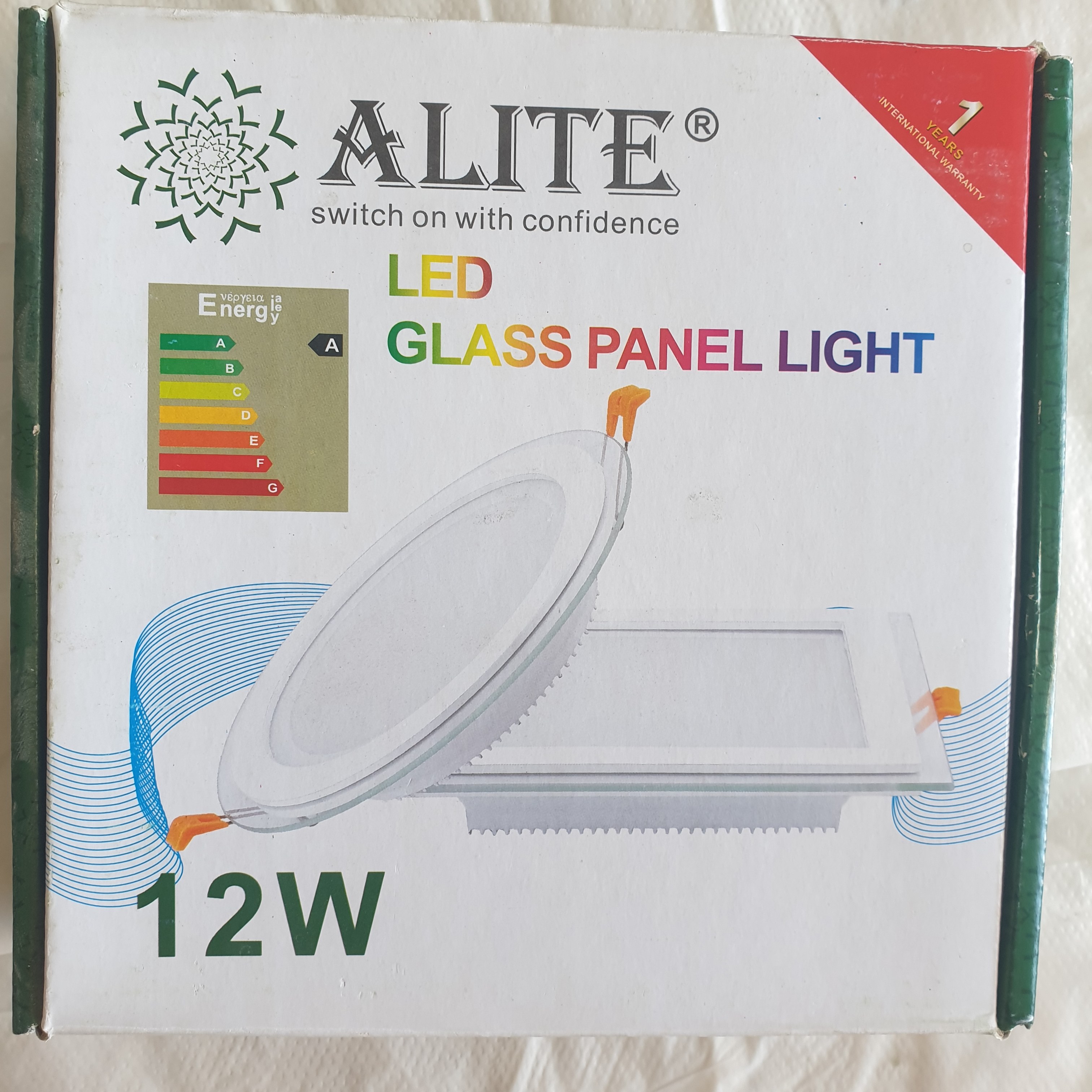 پنل توکار 12 وات مربع