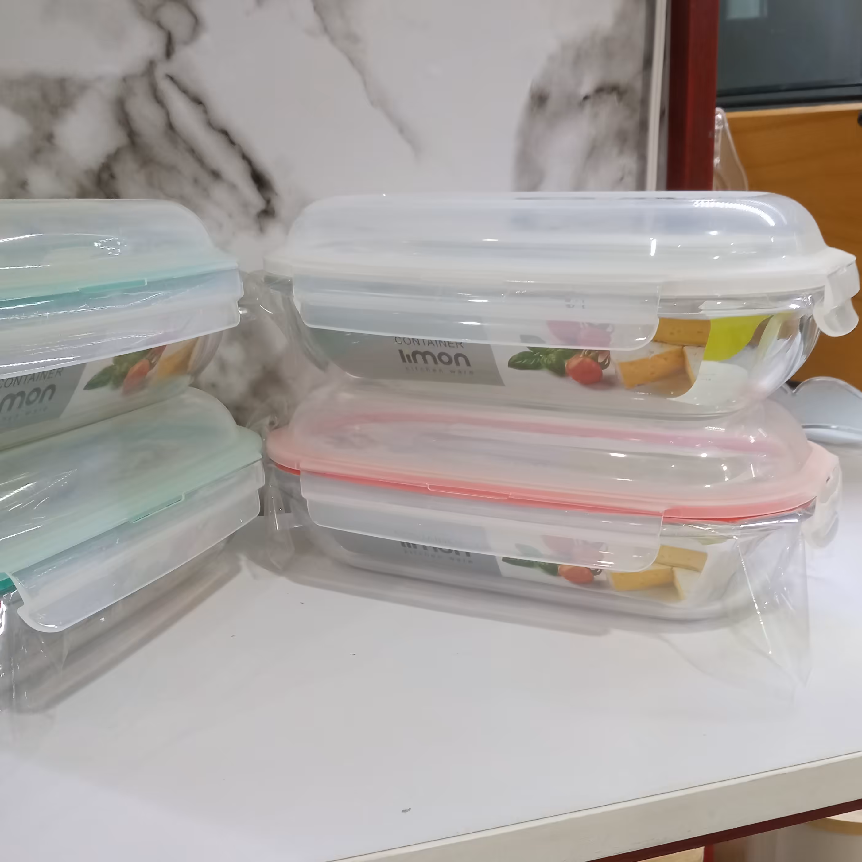 ظروف شیشه ای لیمون 900میلی لیتر