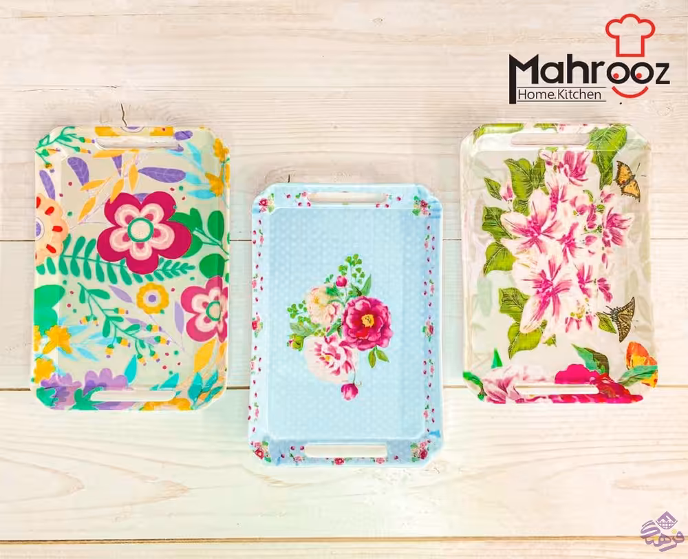 سینی مهروز مستطیل کوچک M001