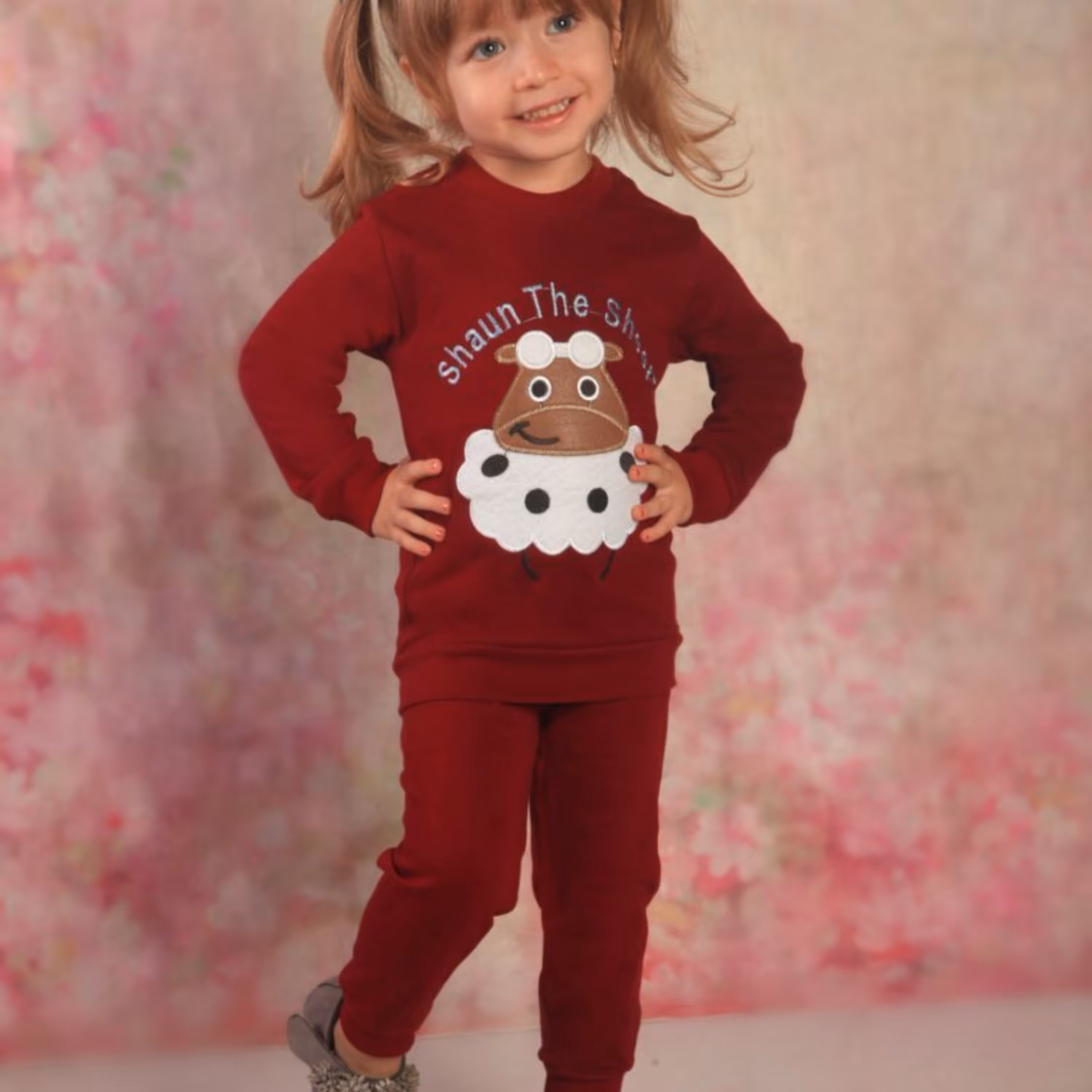 بلوز شلوار گلدوزی ببعی صورتی سایز40