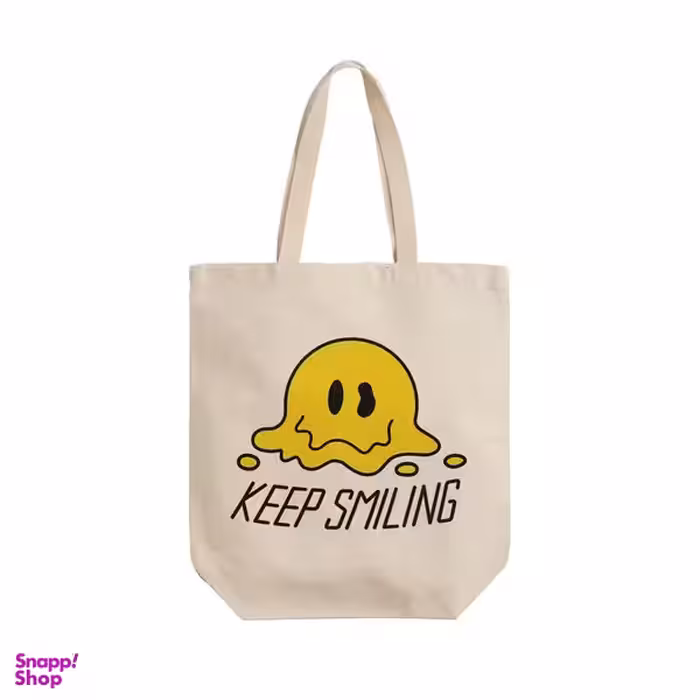 ساک خرید ترمه طراحان ایده مدل لبخند بزن کد cfp2113 - L