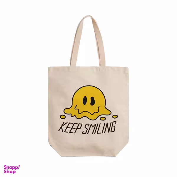 ساک خرید ترمه طراحان ایده مدل لبخند بزن کد cfp2113 - L