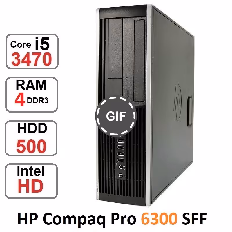 مینی کیس HP Compaq 6300 SFF Core i5 3470 رم4