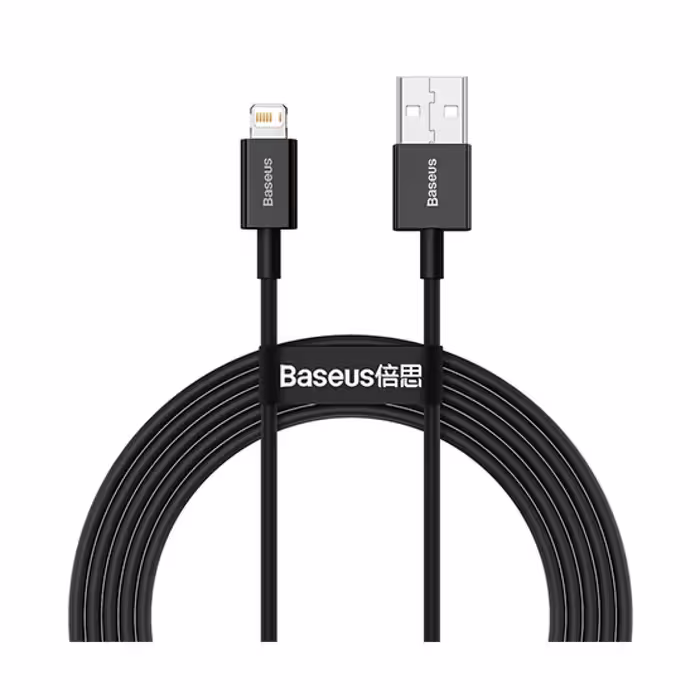 کابل شارژ باسئوس فست شارژ مدل USB به Lightning (2 متری/2.4A)