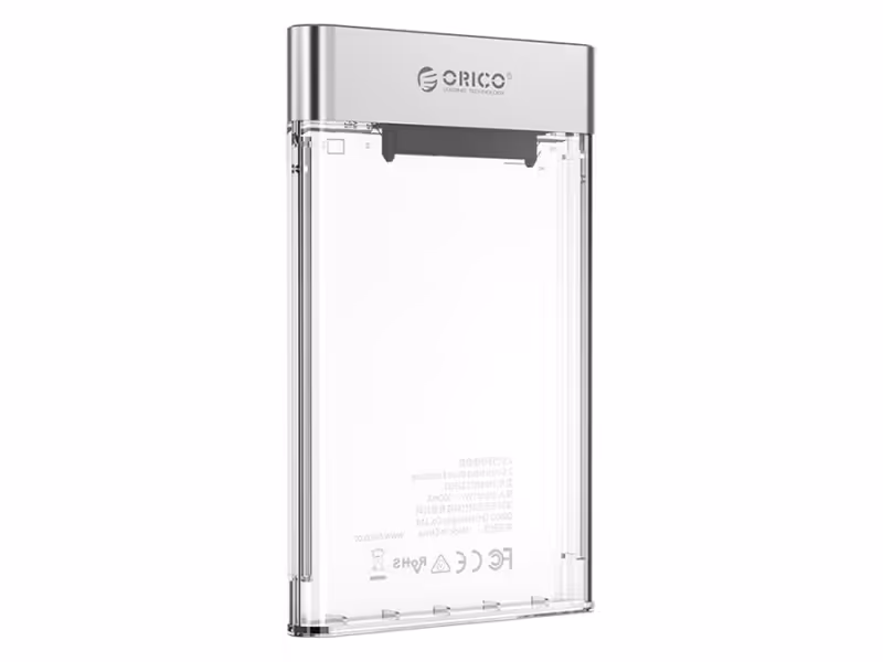 باکس هارد اینترنال به اکسترنال اوریکو ORICO 2.5 inch Transparent USB3.0 Hard Drive Enclosure 2129U3