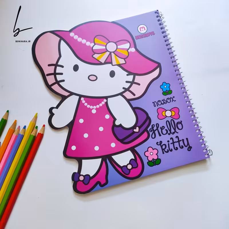 دفتر نقاشی 50 برگ مکث نوت طرح کیتی