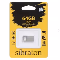 فلش 64 گیگ فلزی گارانتی معتبر متین از برند سیبراتون سرعت 2 ارسال به تمام ایران 