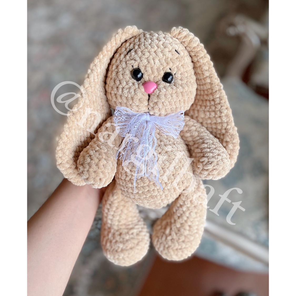 عروسک خرگوش مخمل گوش دراز