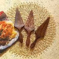 کاردک کیک و کوکو چوبی (1عدد) دستساز بارلی 23 سانتی چوب گردو کد bar0194