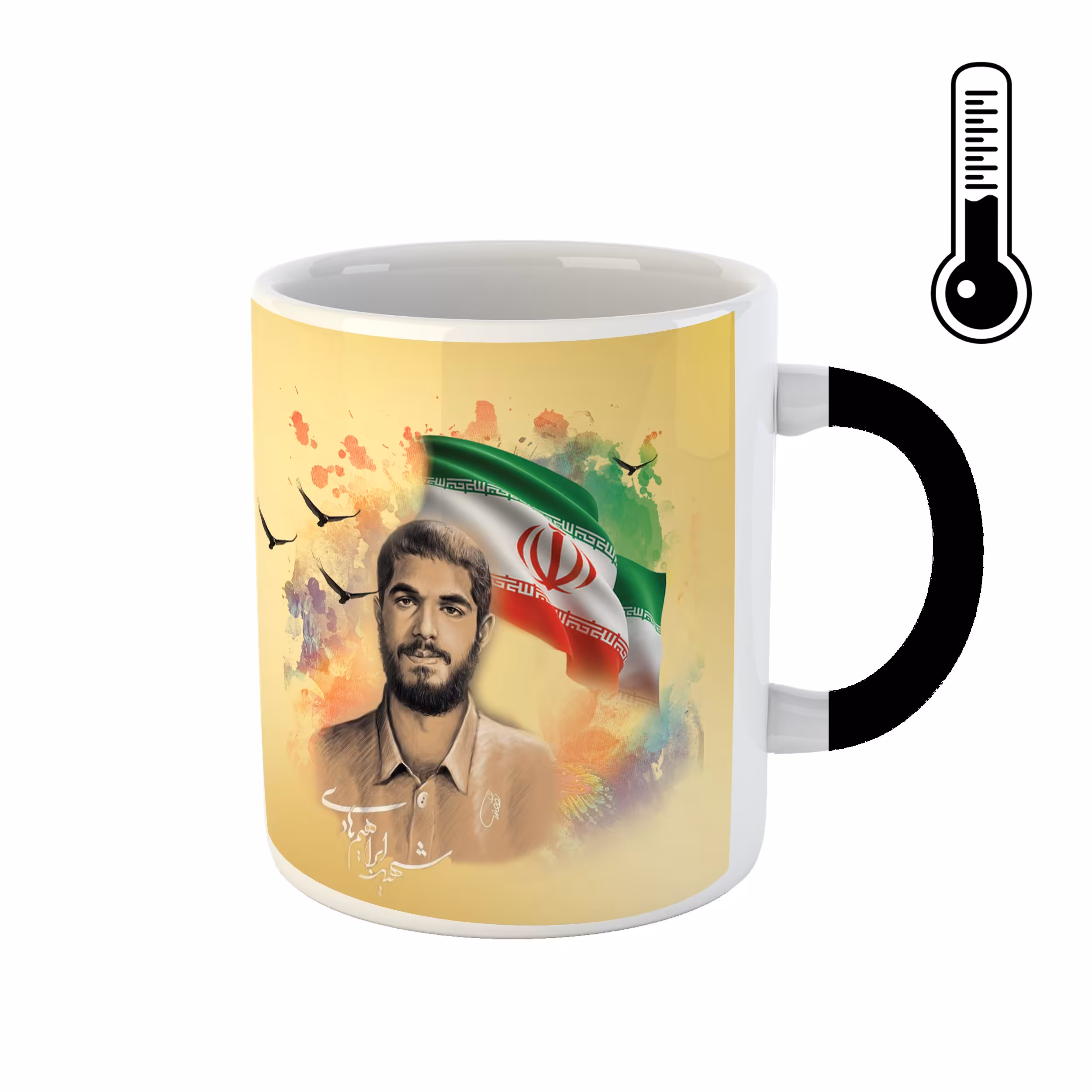 ماگ حرارتی طرح شهید ابراهیم هادی کد 13