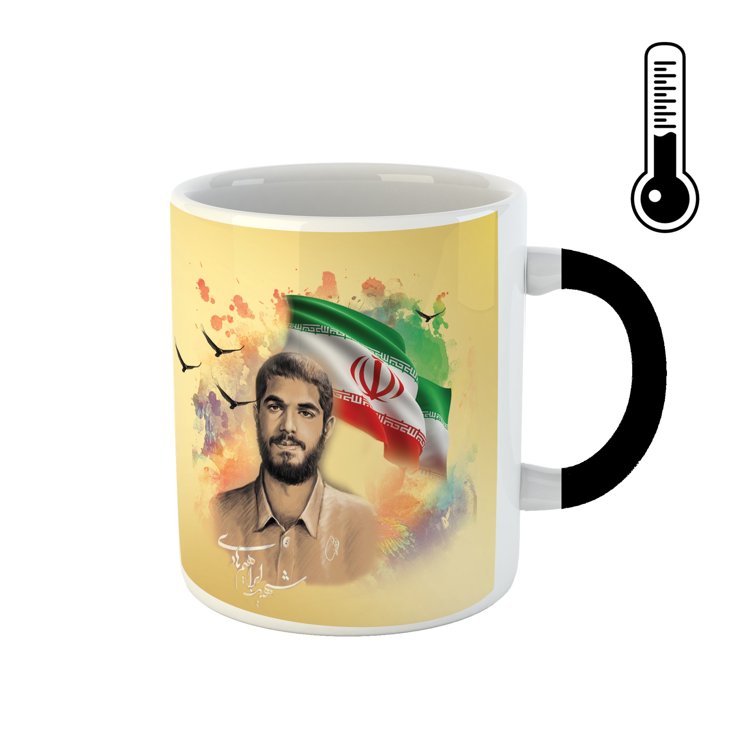 ماگ حرارتی طرح شهید ابراهیم هادی کد 13