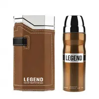 لجند قهوه ای همراه با اسپری | Emper Legend Eau De Toilette Gift Set For Men