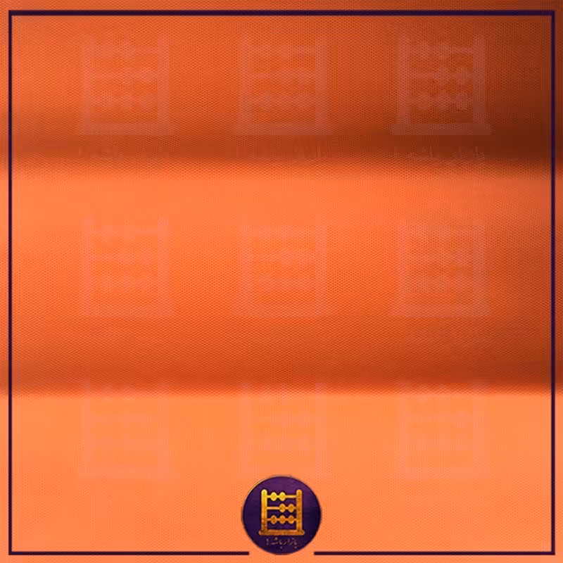 آستر سوزنی نارنجی ، استر 60 گرم سوزنی ابعاد 100 در 160