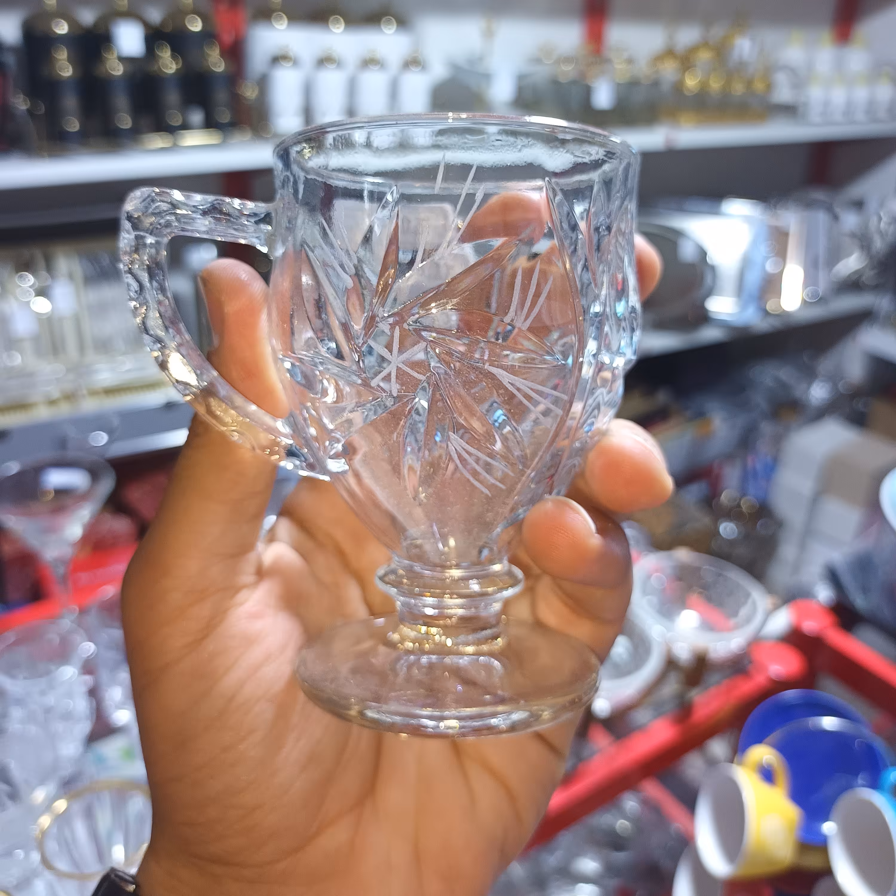 استکان پایه دار خورشیدی و انجلیکا