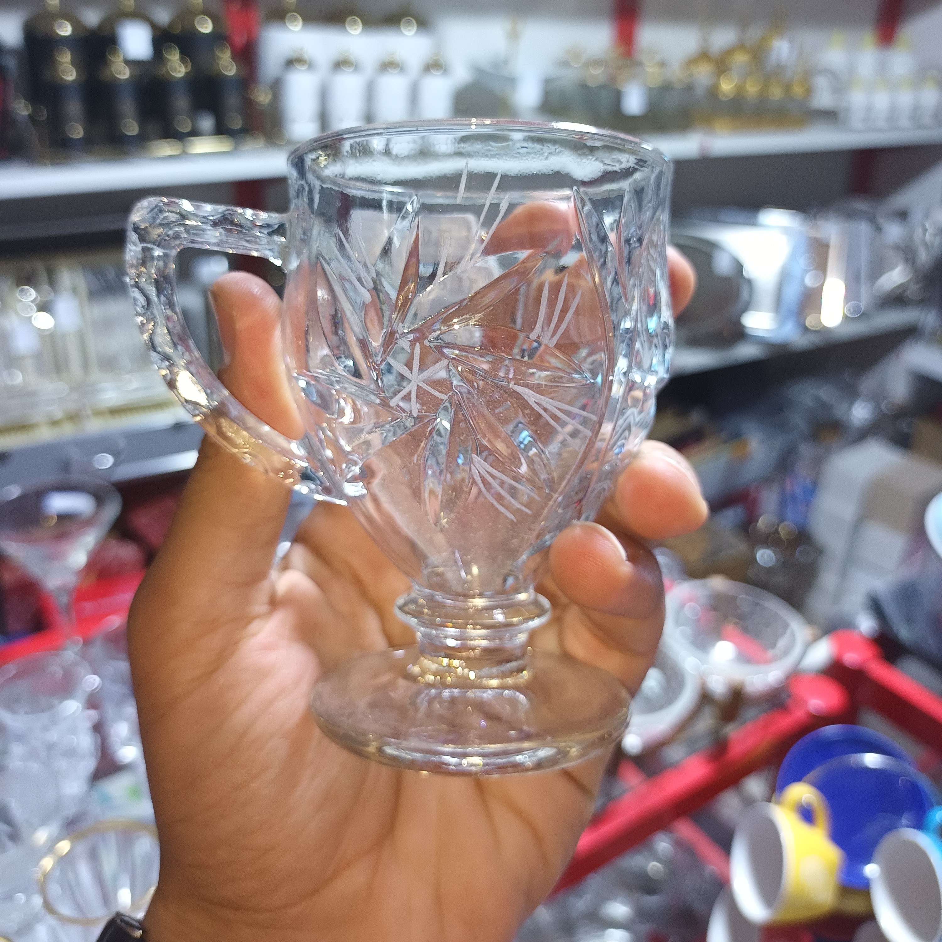استکان پایه دار خورشیدی و انجلیکا