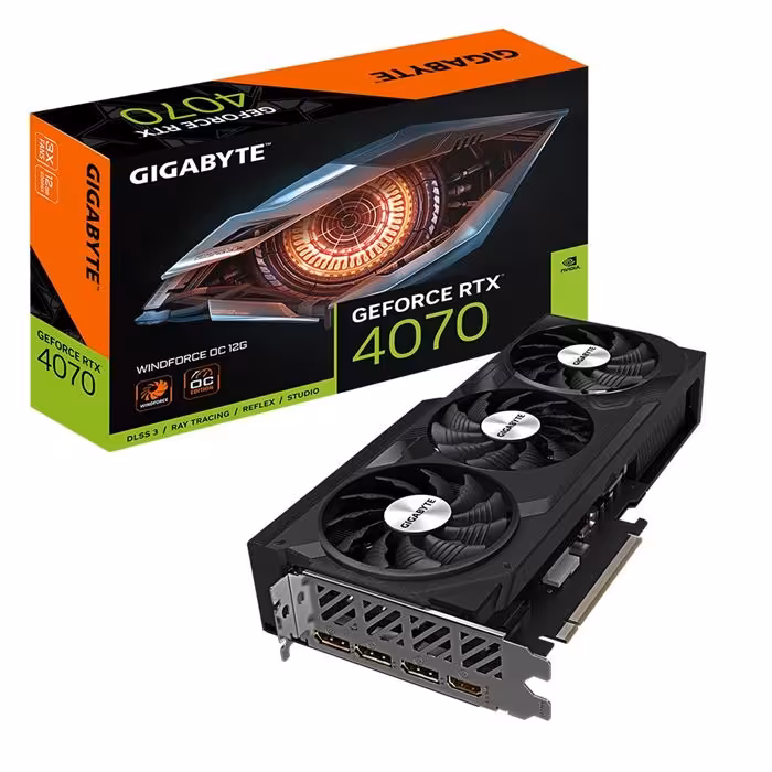 کارت گرافیک گیگابایت مدل GeForce RTX&#173;&#173;™ 4070 GAMING WF3 OC 12GD