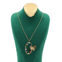 گردنبند استیل زنانه  -پروانه -  مدل TP-270