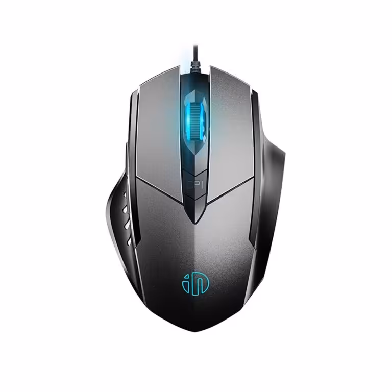 ماوس گیمینگ اینفیک مدل PW1 خاکستری کلیک بی صدا