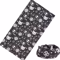 دستمال سر باندانا طرح گربه جنس کتان ضد بو ضد آلودگی 