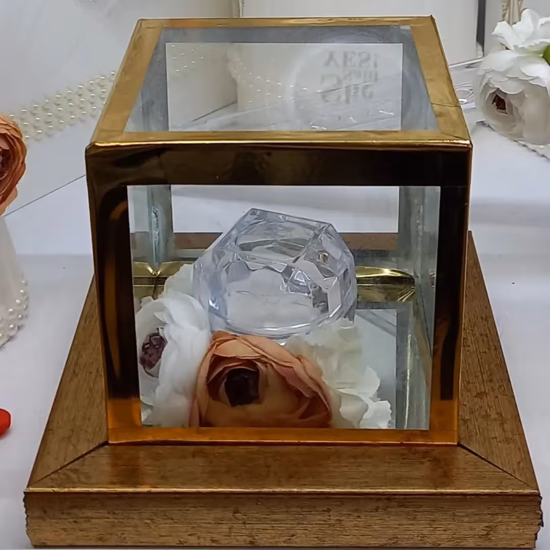 جا حلقه ایی بسیار شیک مناسب برای مراسم خواستگاری و انگشتر نشون