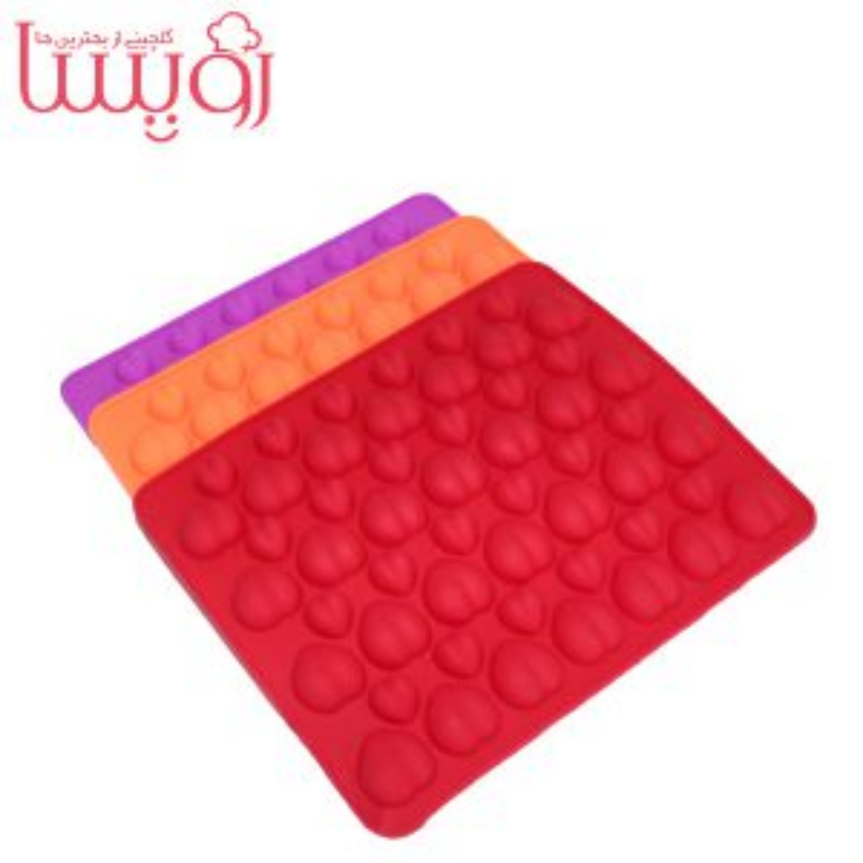 قالب پاستیل  و شکلات قلبی زرد