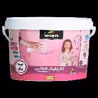 رنگ اکریلیک الوان سفید نیم براق 4 کیلویی