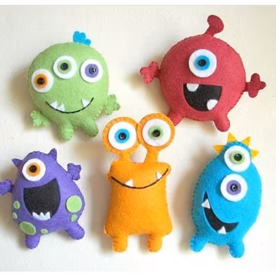 عروسک های نمدی هیولا