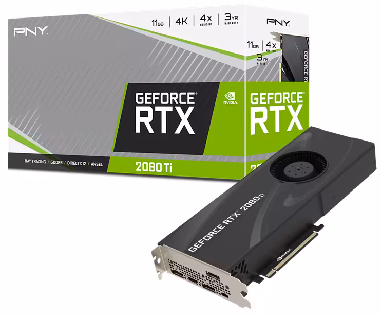 کارت گرافیک پی ان وای مدل GeForce RTX 2080 Ti 11GB Blower  با حافظه 11 گیگابایت